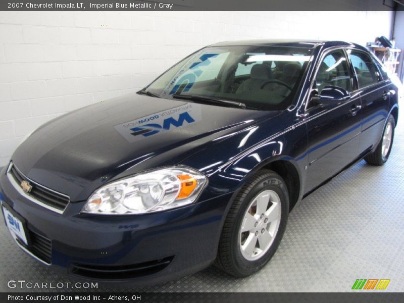 Imperial Blue Metallic / Gray 2007 Chevrolet Impala LT