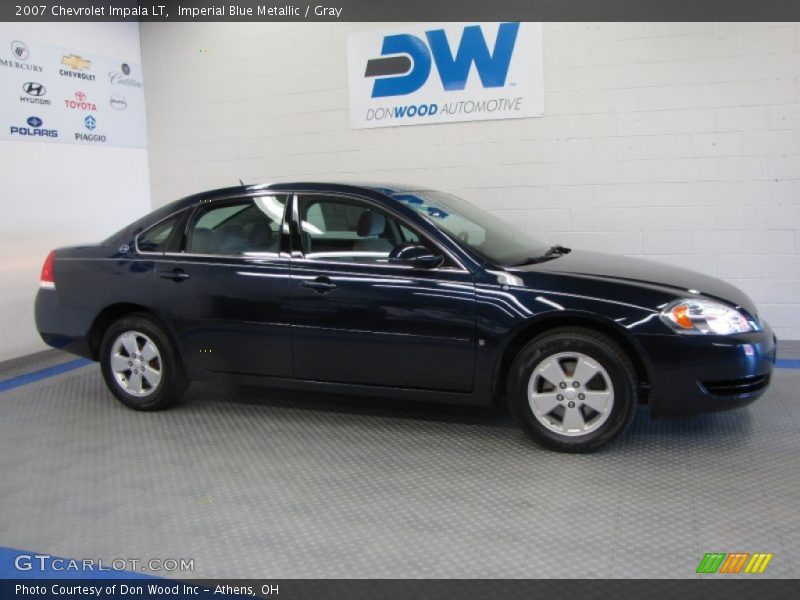 Imperial Blue Metallic / Gray 2007 Chevrolet Impala LT