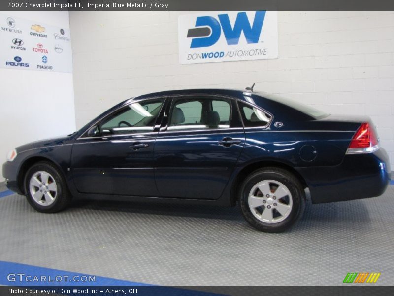 Imperial Blue Metallic / Gray 2007 Chevrolet Impala LT