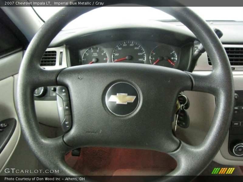 Imperial Blue Metallic / Gray 2007 Chevrolet Impala LT