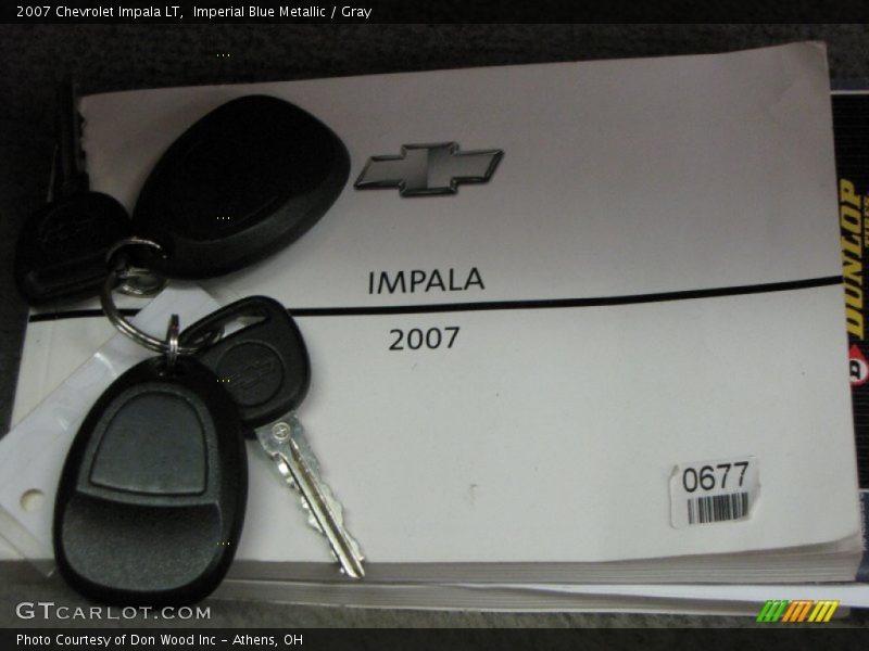 Imperial Blue Metallic / Gray 2007 Chevrolet Impala LT