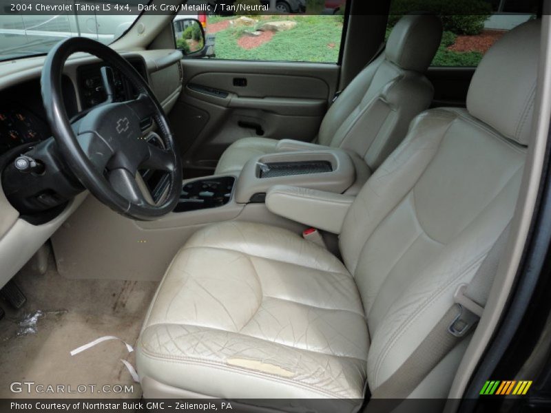 Dark Gray Metallic / Tan/Neutral 2004 Chevrolet Tahoe LS 4x4