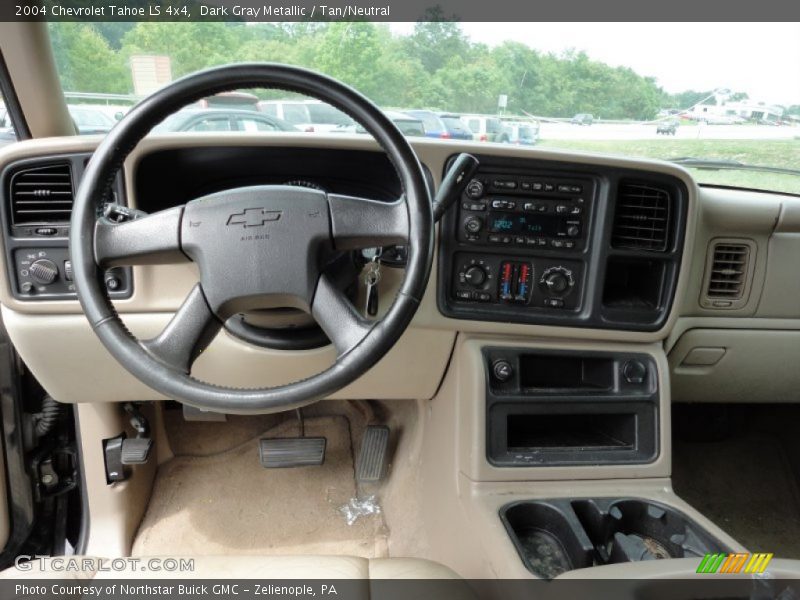 Dark Gray Metallic / Tan/Neutral 2004 Chevrolet Tahoe LS 4x4