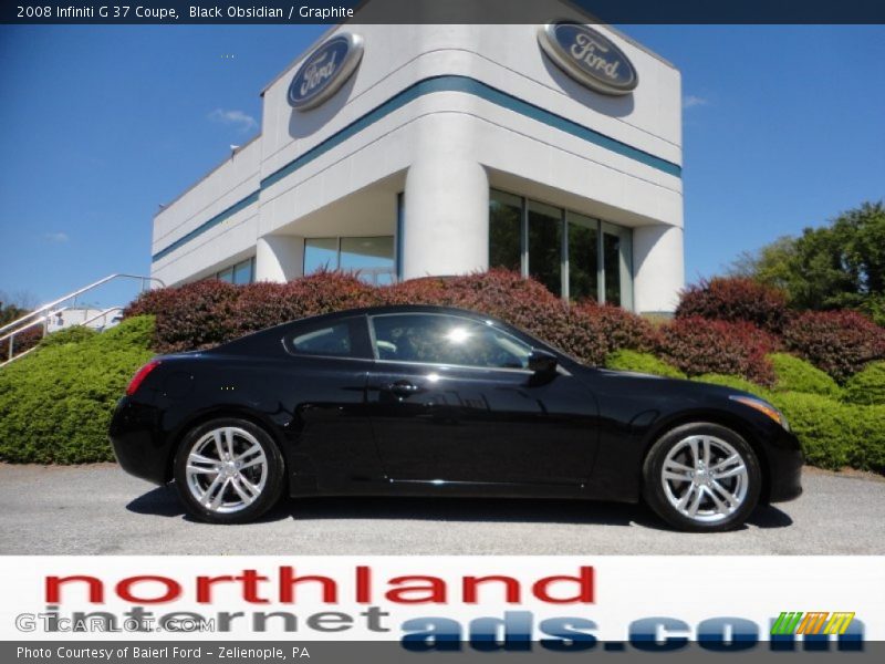Black Obsidian / Graphite 2008 Infiniti G 37 Coupe