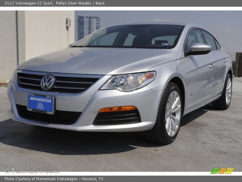 Reflex Silver Metallic / Black 2012 Volkswagen CC Sport