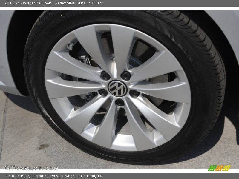 Reflex Silver Metallic / Black 2012 Volkswagen CC Sport