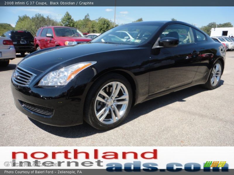 Black Obsidian / Graphite 2008 Infiniti G 37 Coupe