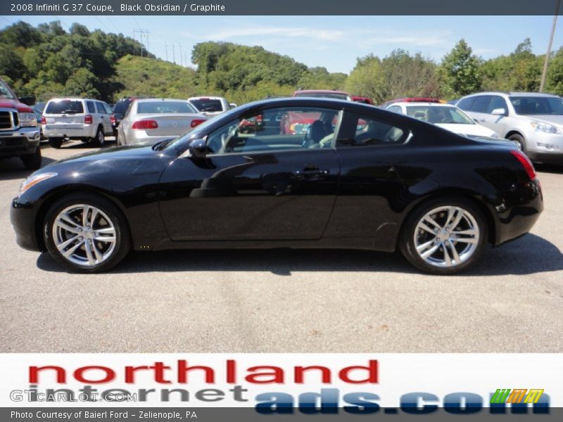 Black Obsidian / Graphite 2008 Infiniti G 37 Coupe
