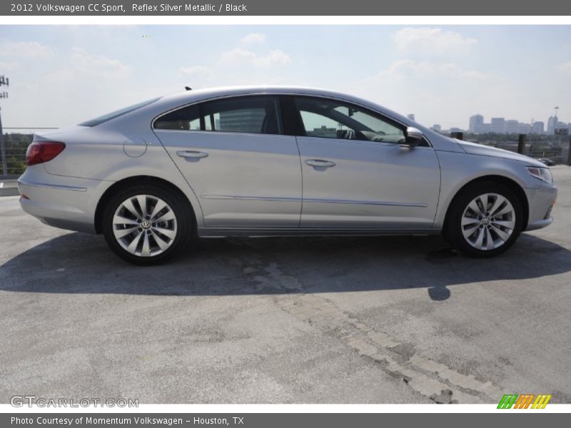 Reflex Silver Metallic / Black 2012 Volkswagen CC Sport