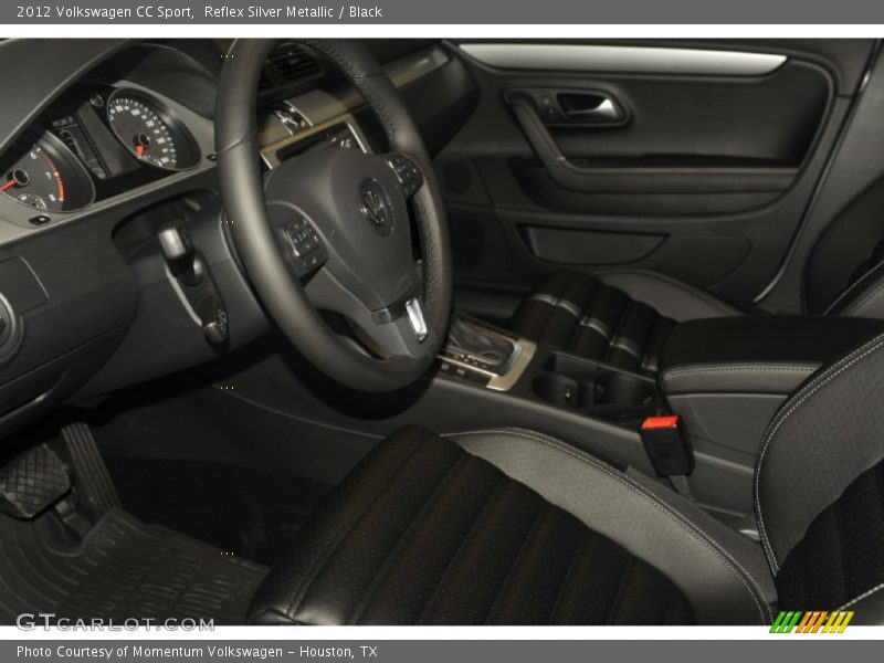 Reflex Silver Metallic / Black 2012 Volkswagen CC Sport