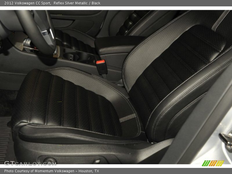 Reflex Silver Metallic / Black 2012 Volkswagen CC Sport