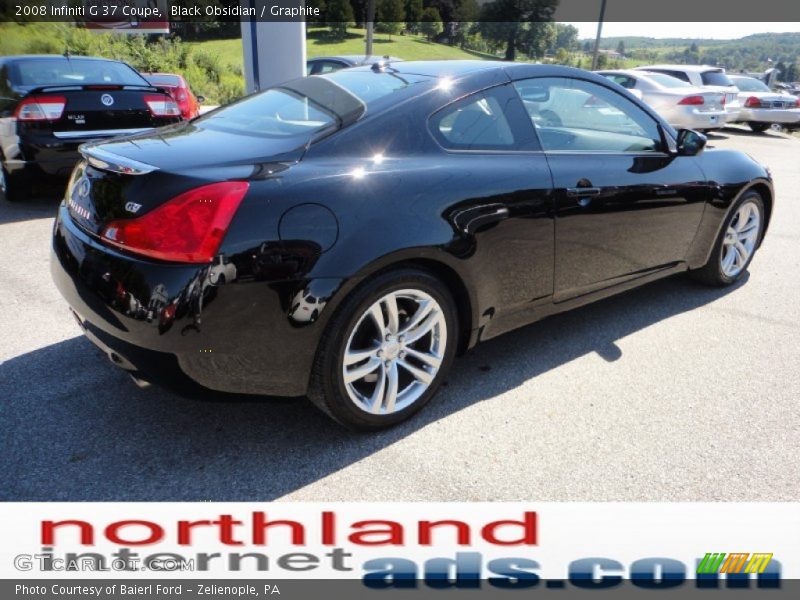Black Obsidian / Graphite 2008 Infiniti G 37 Coupe