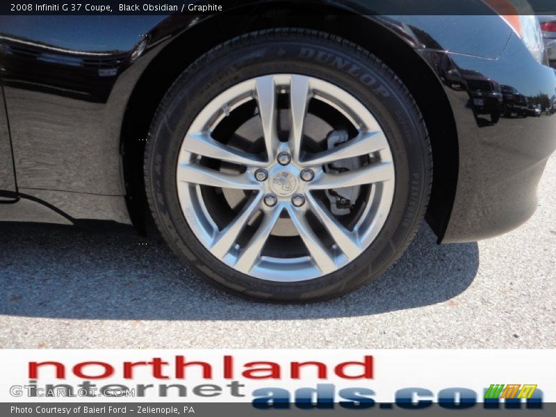 Black Obsidian / Graphite 2008 Infiniti G 37 Coupe