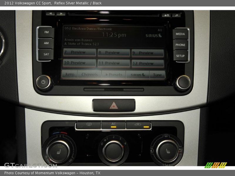 Reflex Silver Metallic / Black 2012 Volkswagen CC Sport