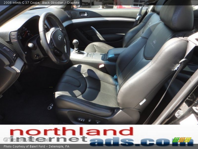 Black Obsidian / Graphite 2008 Infiniti G 37 Coupe
