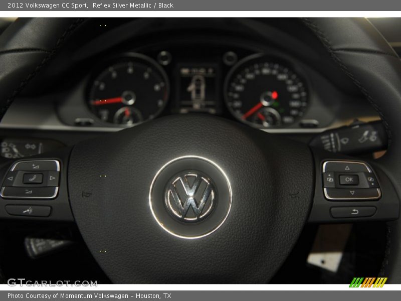 Reflex Silver Metallic / Black 2012 Volkswagen CC Sport