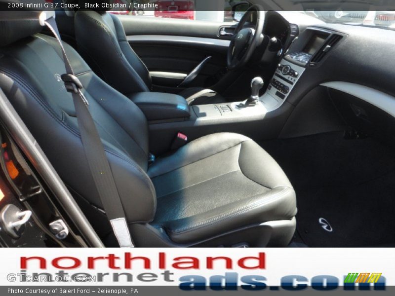 Black Obsidian / Graphite 2008 Infiniti G 37 Coupe