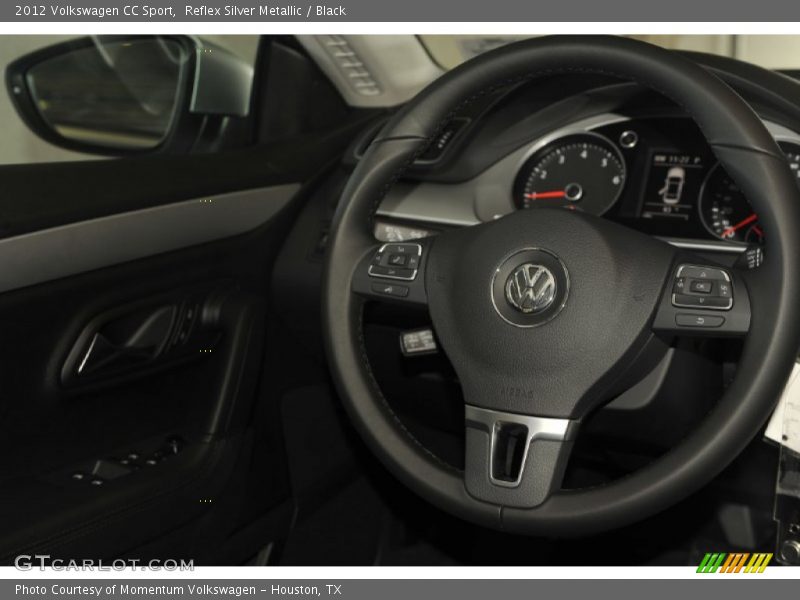 Reflex Silver Metallic / Black 2012 Volkswagen CC Sport
