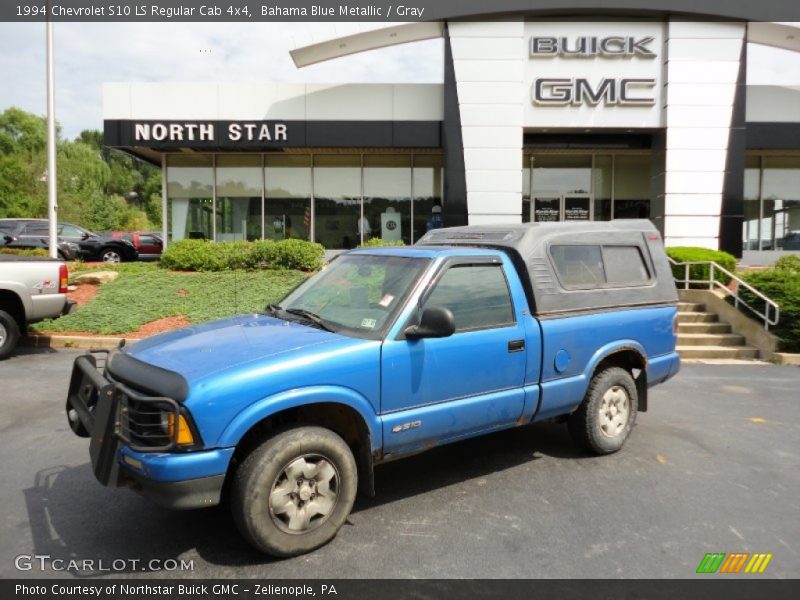Bahama Blue Metallic / Gray 1994 Chevrolet S10 LS Regular Cab 4x4
