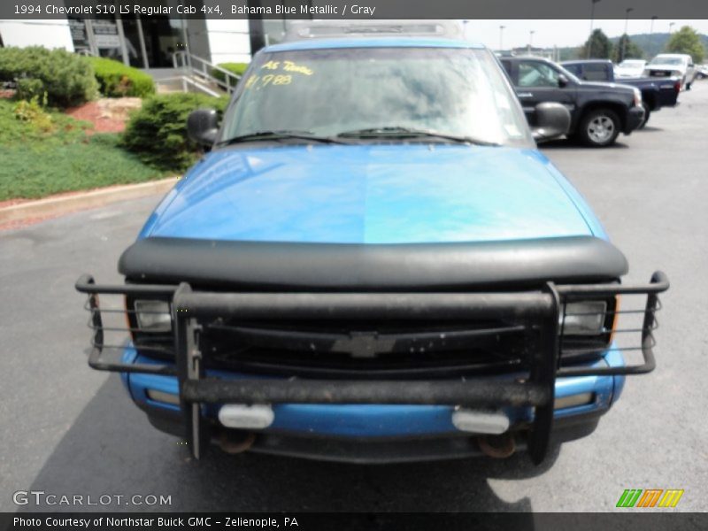 Bahama Blue Metallic / Gray 1994 Chevrolet S10 LS Regular Cab 4x4