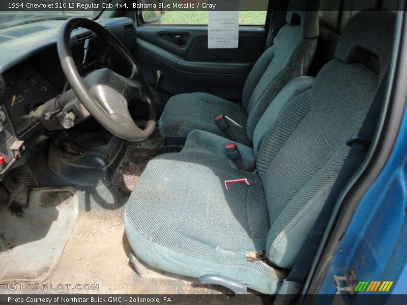 Bahama Blue Metallic / Gray 1994 Chevrolet S10 LS Regular Cab 4x4