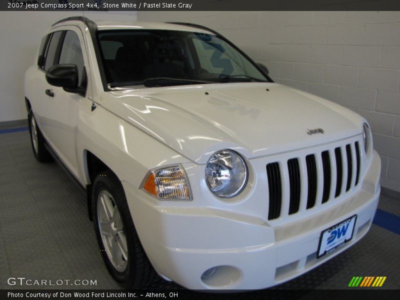 Stone White / Pastel Slate Gray 2007 Jeep Compass Sport 4x4