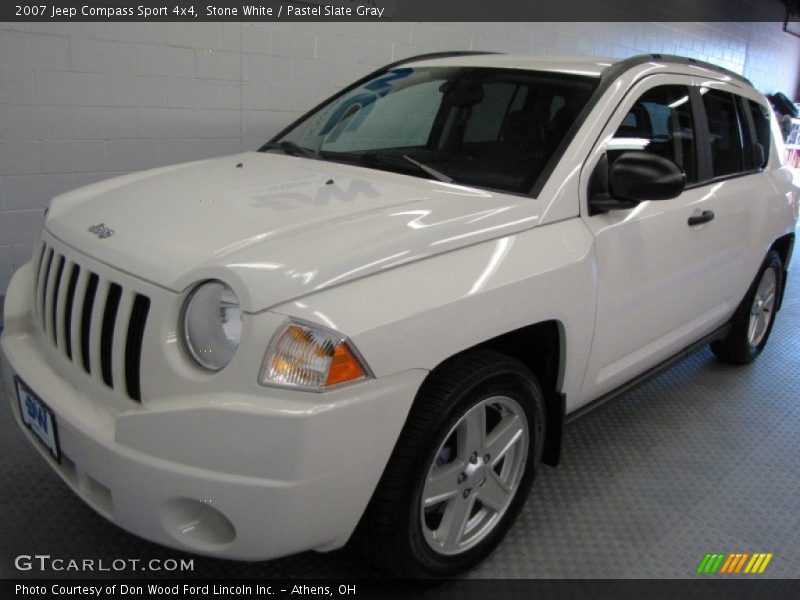 Stone White / Pastel Slate Gray 2007 Jeep Compass Sport 4x4