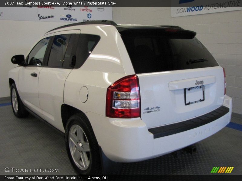 Stone White / Pastel Slate Gray 2007 Jeep Compass Sport 4x4