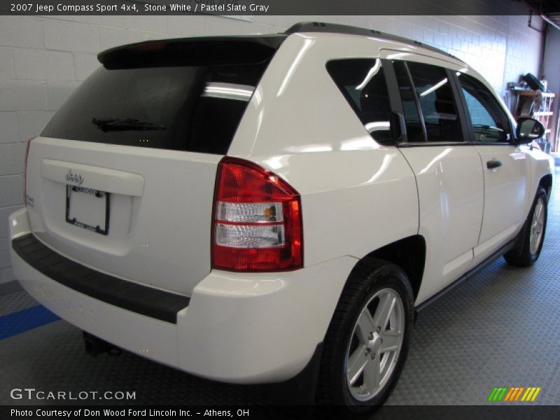 Stone White / Pastel Slate Gray 2007 Jeep Compass Sport 4x4