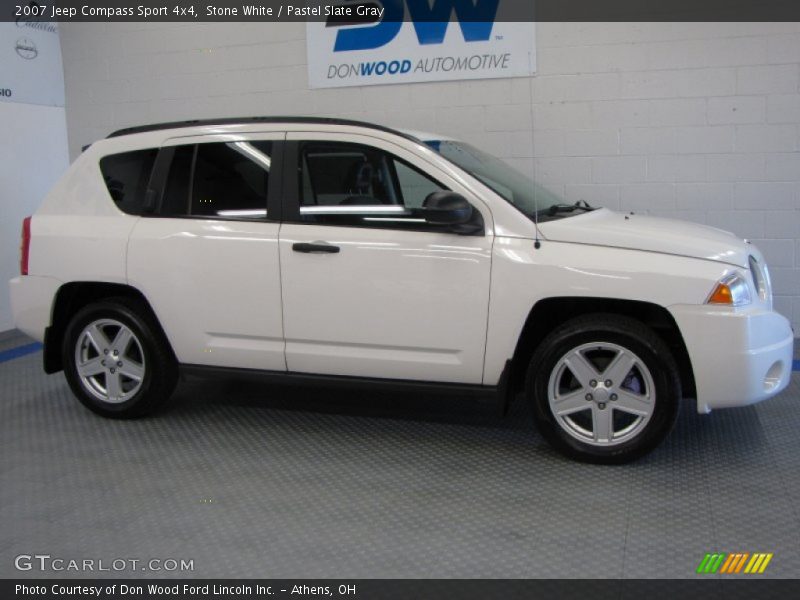 Stone White / Pastel Slate Gray 2007 Jeep Compass Sport 4x4