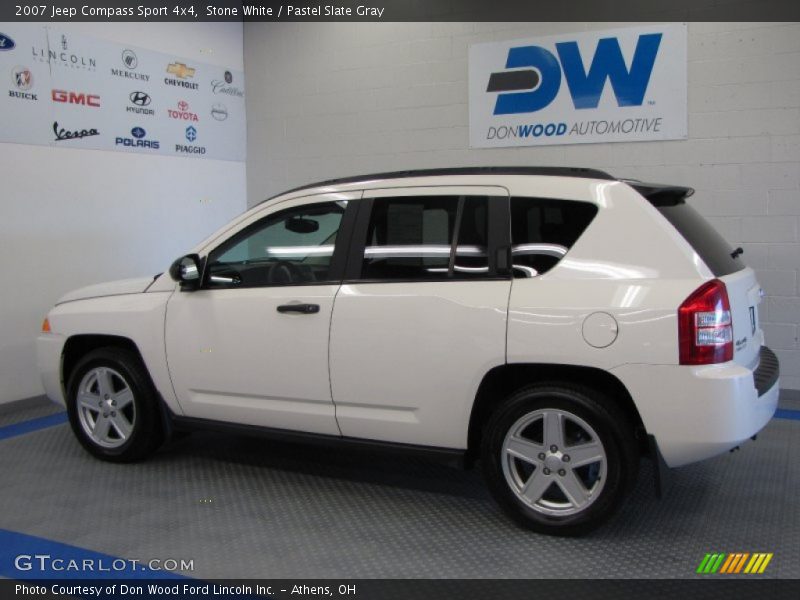 Stone White / Pastel Slate Gray 2007 Jeep Compass Sport 4x4