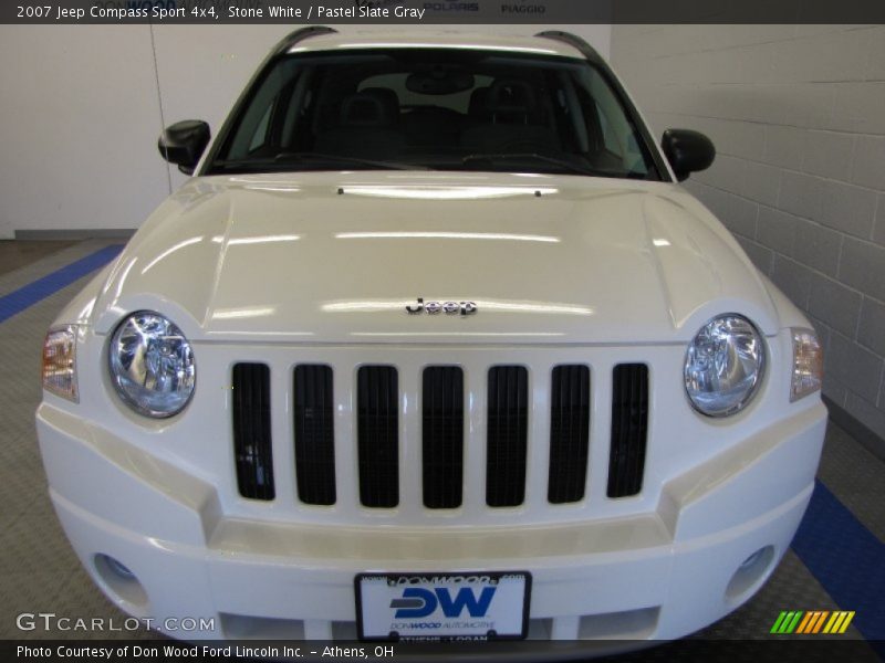 Stone White / Pastel Slate Gray 2007 Jeep Compass Sport 4x4