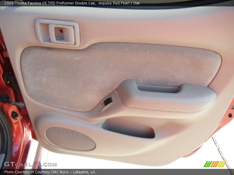 Impulse Red Pearl / Oak 2003 Toyota Tacoma V6 TRD PreRunner Double Cab