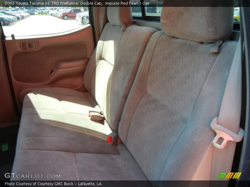 Impulse Red Pearl / Oak 2003 Toyota Tacoma V6 TRD PreRunner Double Cab