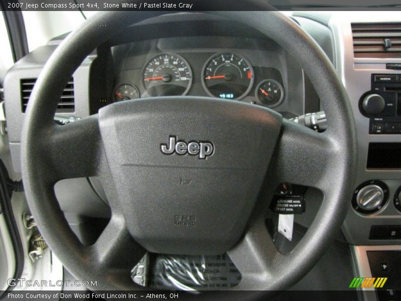 Stone White / Pastel Slate Gray 2007 Jeep Compass Sport 4x4