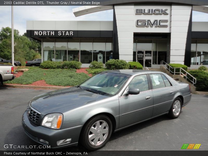 Thunder Gray / Neutral Shale Beige 2003 Cadillac DeVille DTS