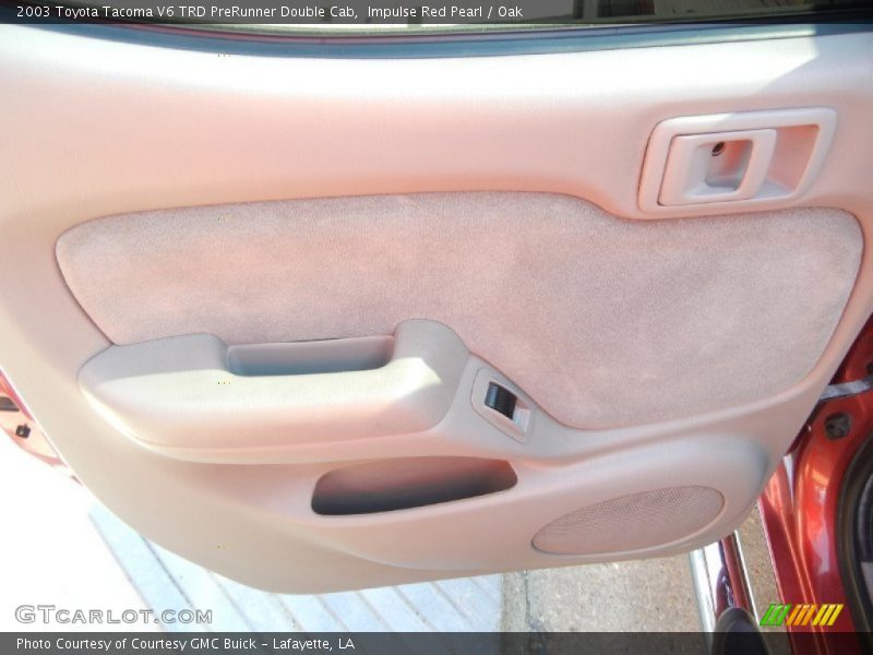 Impulse Red Pearl / Oak 2003 Toyota Tacoma V6 TRD PreRunner Double Cab