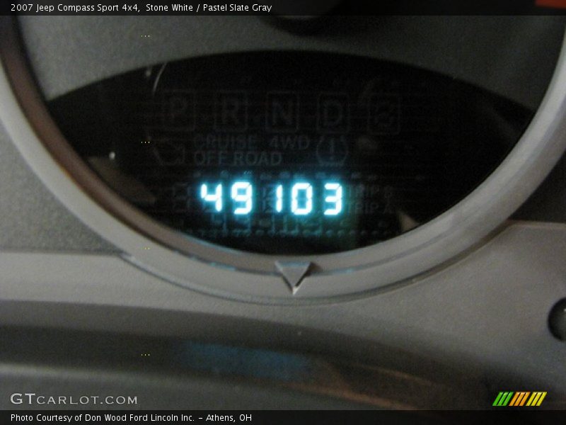 Stone White / Pastel Slate Gray 2007 Jeep Compass Sport 4x4