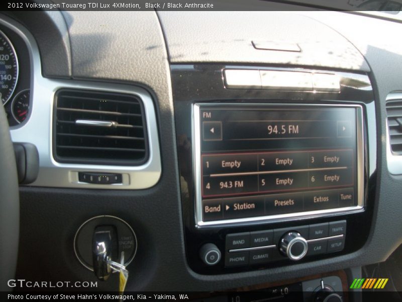 Black / Black Anthracite 2012 Volkswagen Touareg TDI Lux 4XMotion