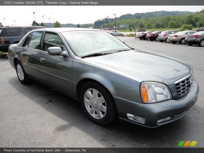 Thunder Gray / Neutral Shale Beige 2003 Cadillac DeVille DTS