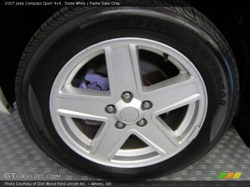 Stone White / Pastel Slate Gray 2007 Jeep Compass Sport 4x4