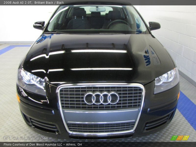 Brilliant Black / Black 2008 Audi A3 2.0T