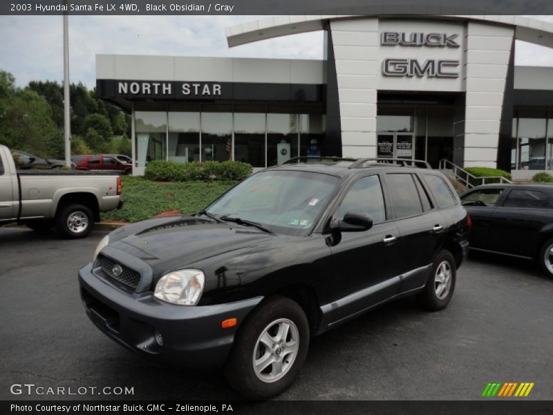 Black Obsidian / Gray 2003 Hyundai Santa Fe LX 4WD