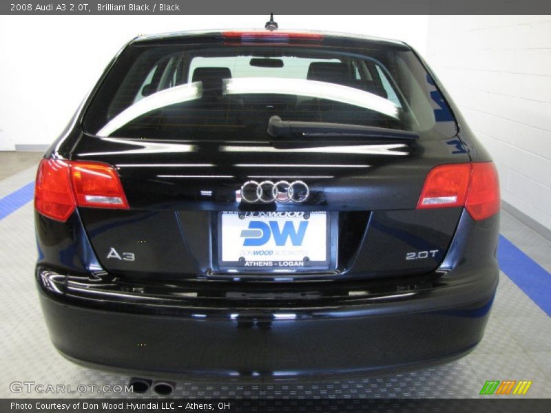 Brilliant Black / Black 2008 Audi A3 2.0T