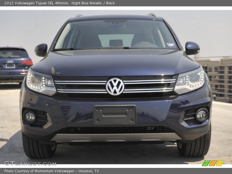 Night Blue Metallic / Black 2012 Volkswagen Tiguan SEL 4Motion