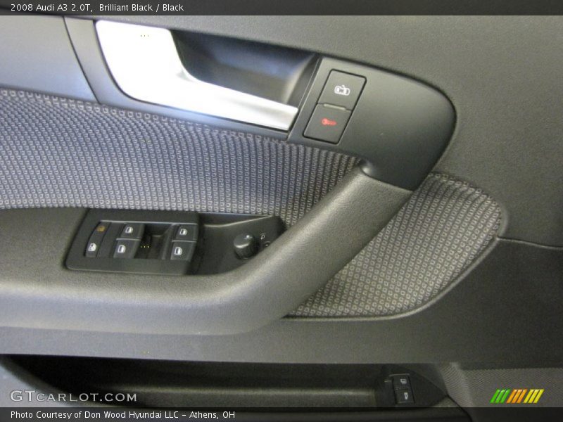 Brilliant Black / Black 2008 Audi A3 2.0T