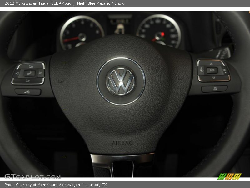 Night Blue Metallic / Black 2012 Volkswagen Tiguan SEL 4Motion