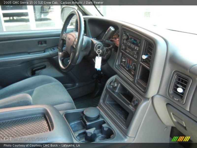 Carbon Metallic / Dark Pewter 2005 GMC Sierra 1500 SLE Crew Cab