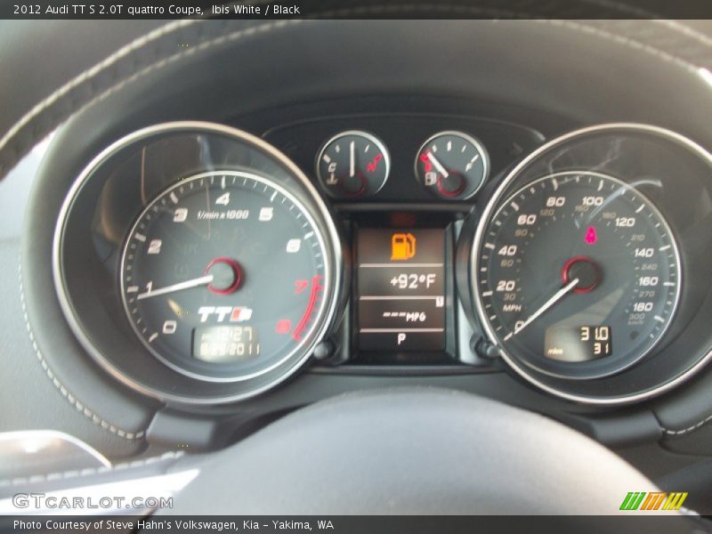  2012 TT S 2.0T quattro Coupe S 2.0T quattro Coupe Gauges