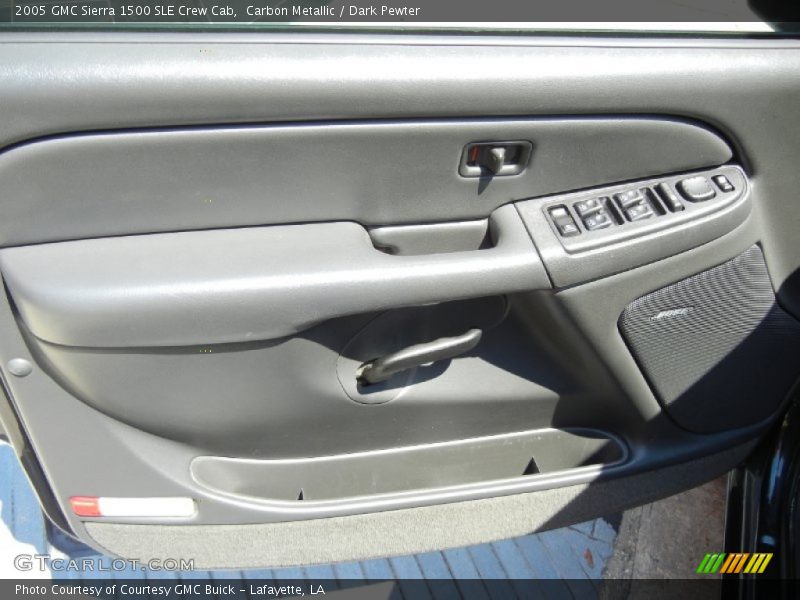 Carbon Metallic / Dark Pewter 2005 GMC Sierra 1500 SLE Crew Cab
